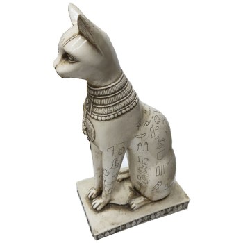 Bastet diosa gata con jeroglífico 29 cm-2